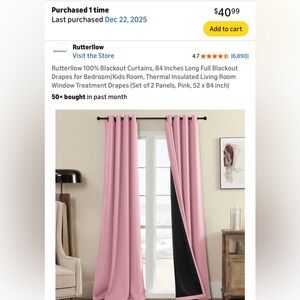 Pink Blackout Curtains